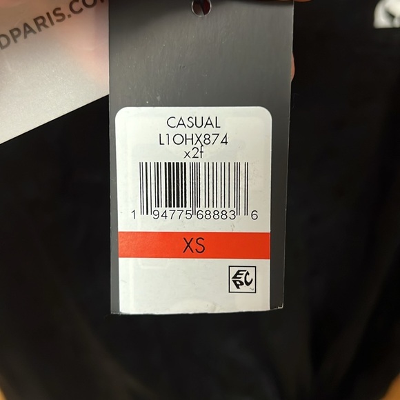 Karl Lagerfeld Paris womens tank blouse XS black event evening cotton casual NWT - Picture 14 of 14